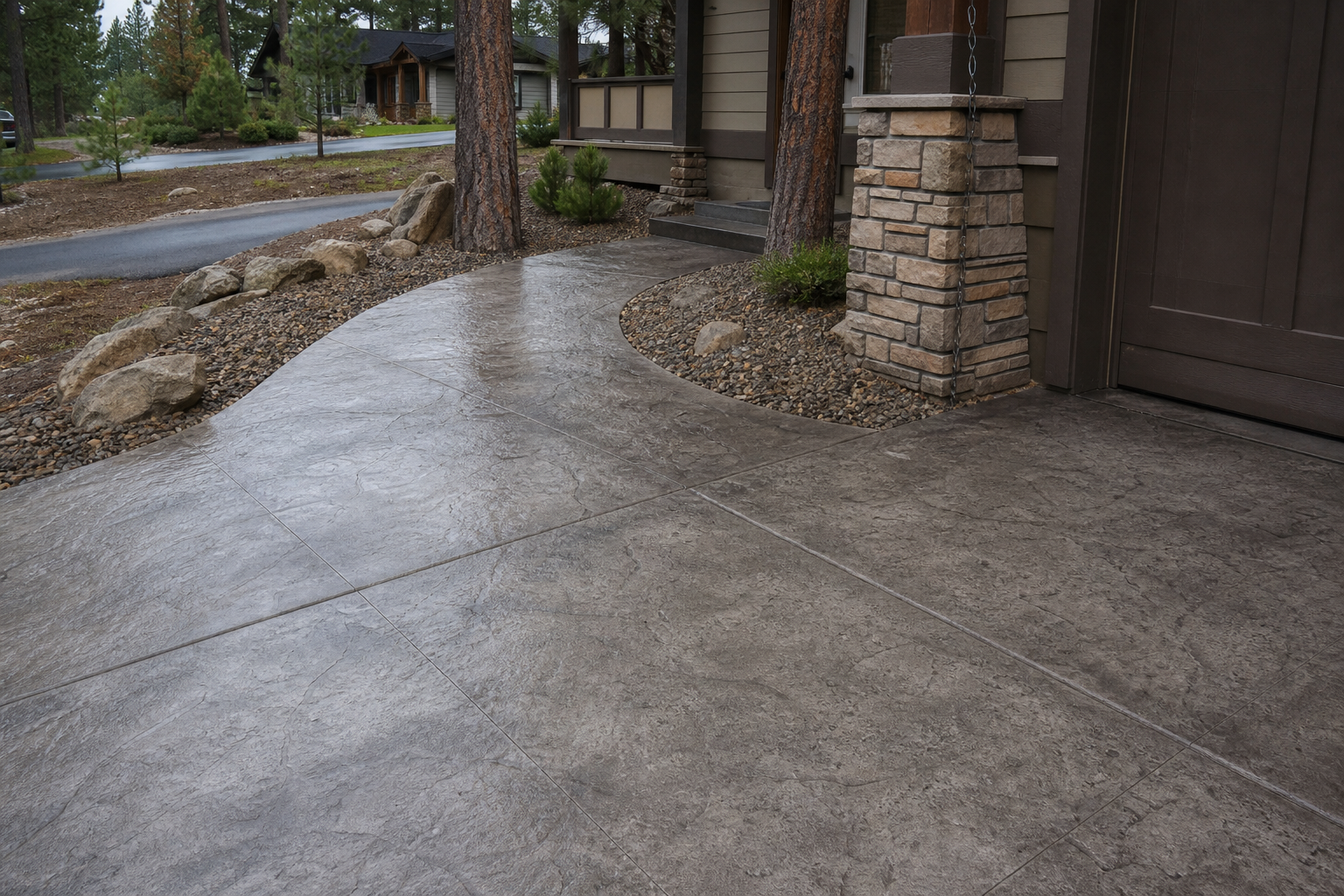 Stamped concrete